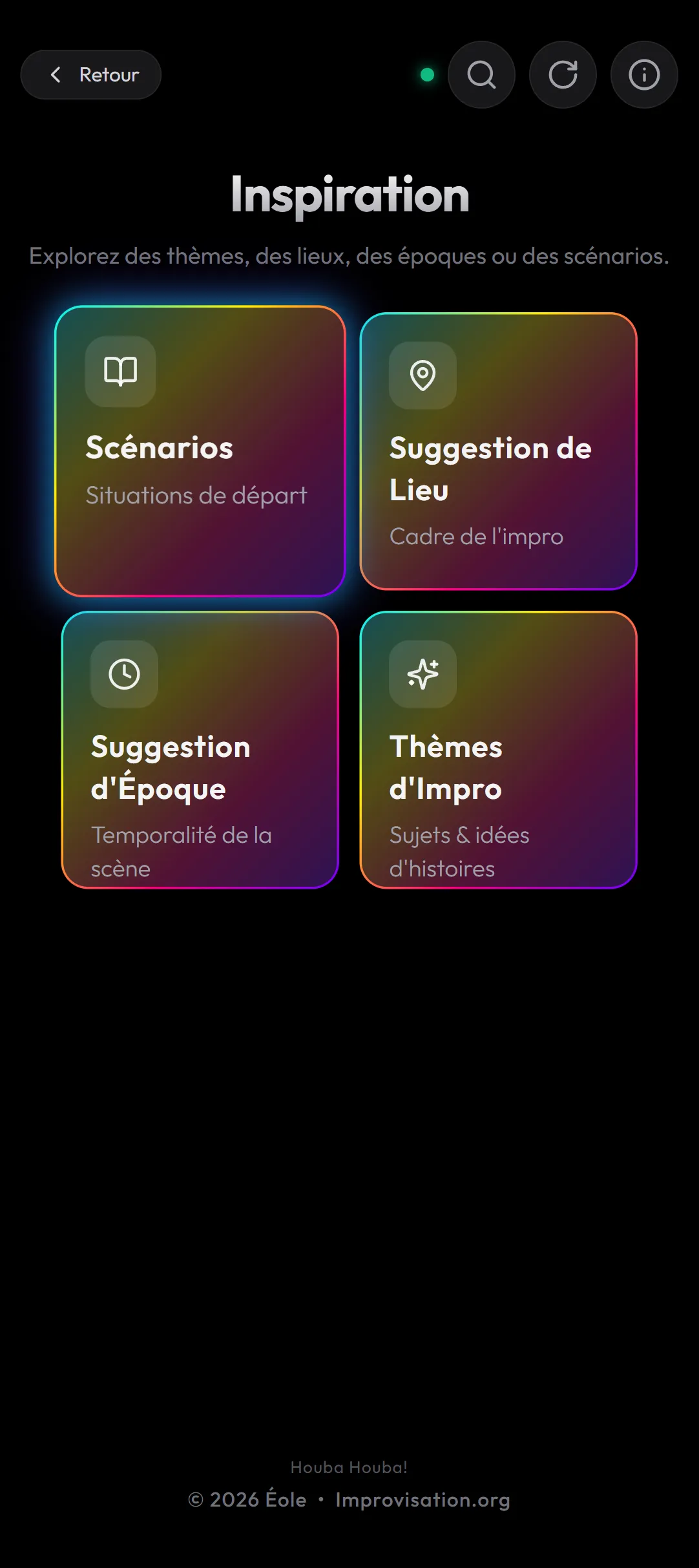 Répertoire d’inspirations